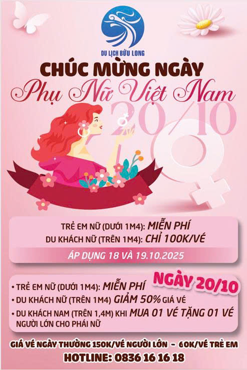 ƯU ĐÃI CHÀO MỪNG NGÀY PHỤ NỮ VIỆT NAM 20/10 🌹