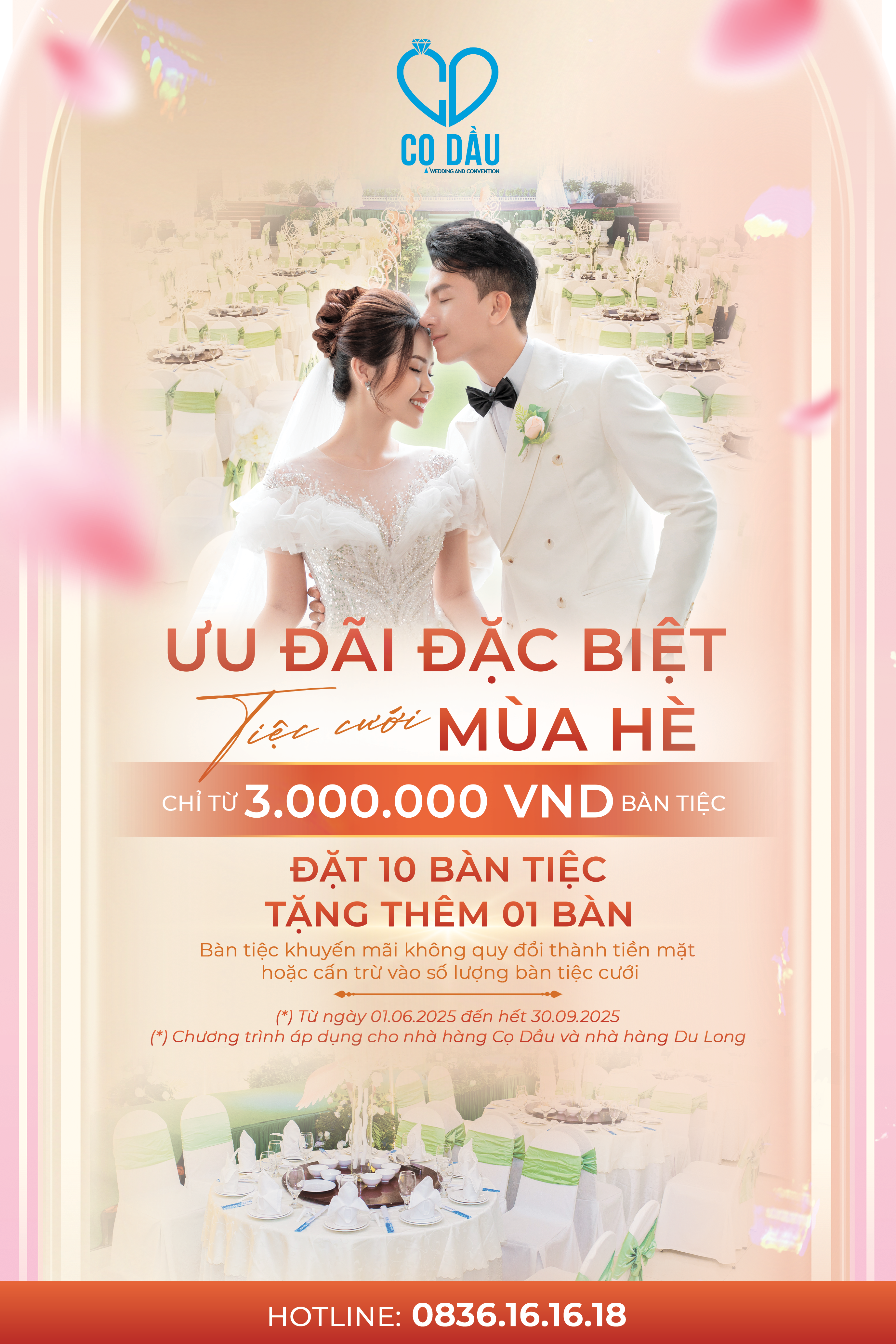 KHUYẾN MÃI TIỆC CƯỚI MÙA HÈ